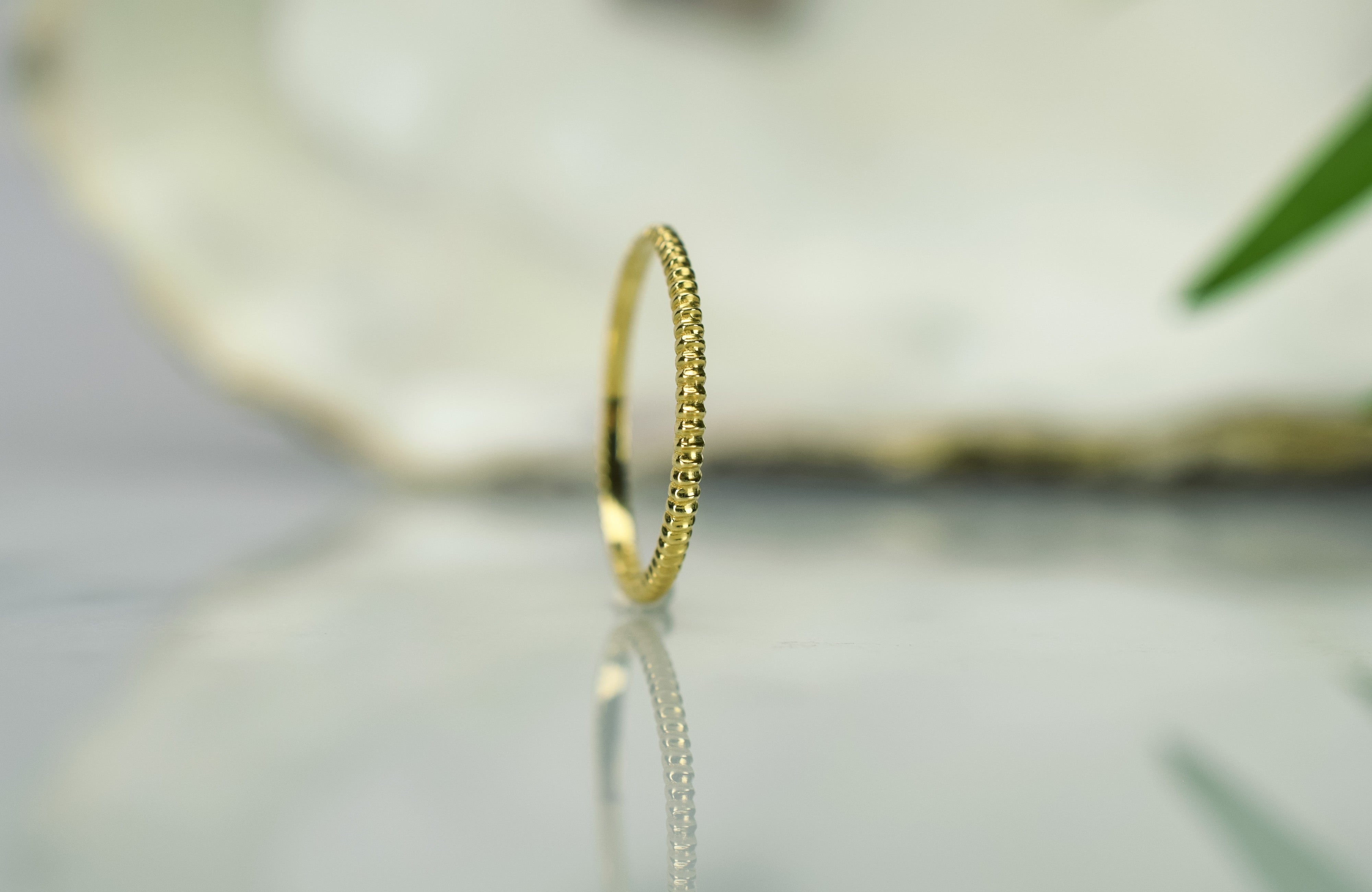 Aanschuifring, ronde ring, 14k gouden ring, subtiele ring, 14k ring, 585 gouden ring, ribbel ring, stacking ring, gouden ribbel ring