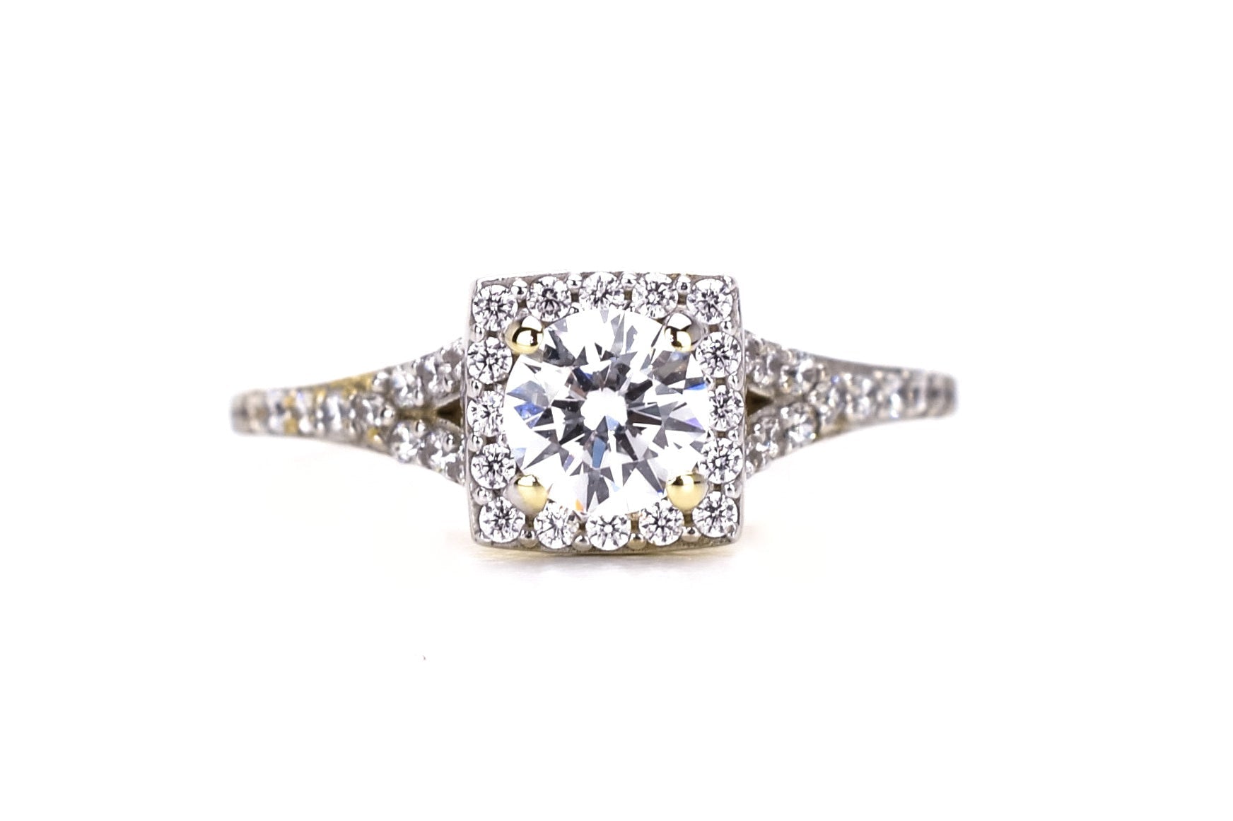 swarovski ring, 14k verlovingsring, 14k swarovski ring, 14k ring, gouden ring, trouwring, elegante ring