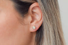 rondjes oorbellen, oorknoppen goud, zilveren oorbellen, ronde zilveren oorbellen, halo oorknoppen, cirkel oorbellen, oorknoppen kleine rondjes, bemyjewels.com