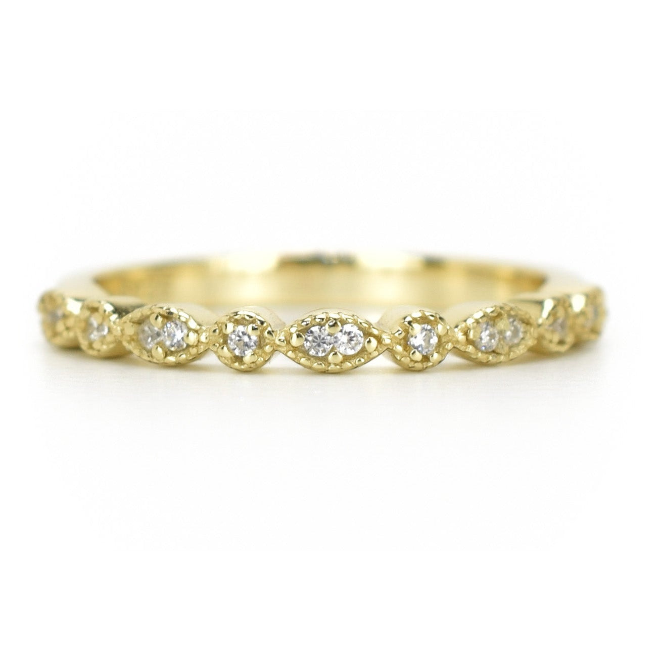 Gouden aanschuifring, 18k gouden ring, vintage ring, stapelring klassiek, klassieke ringband, mix&match ring