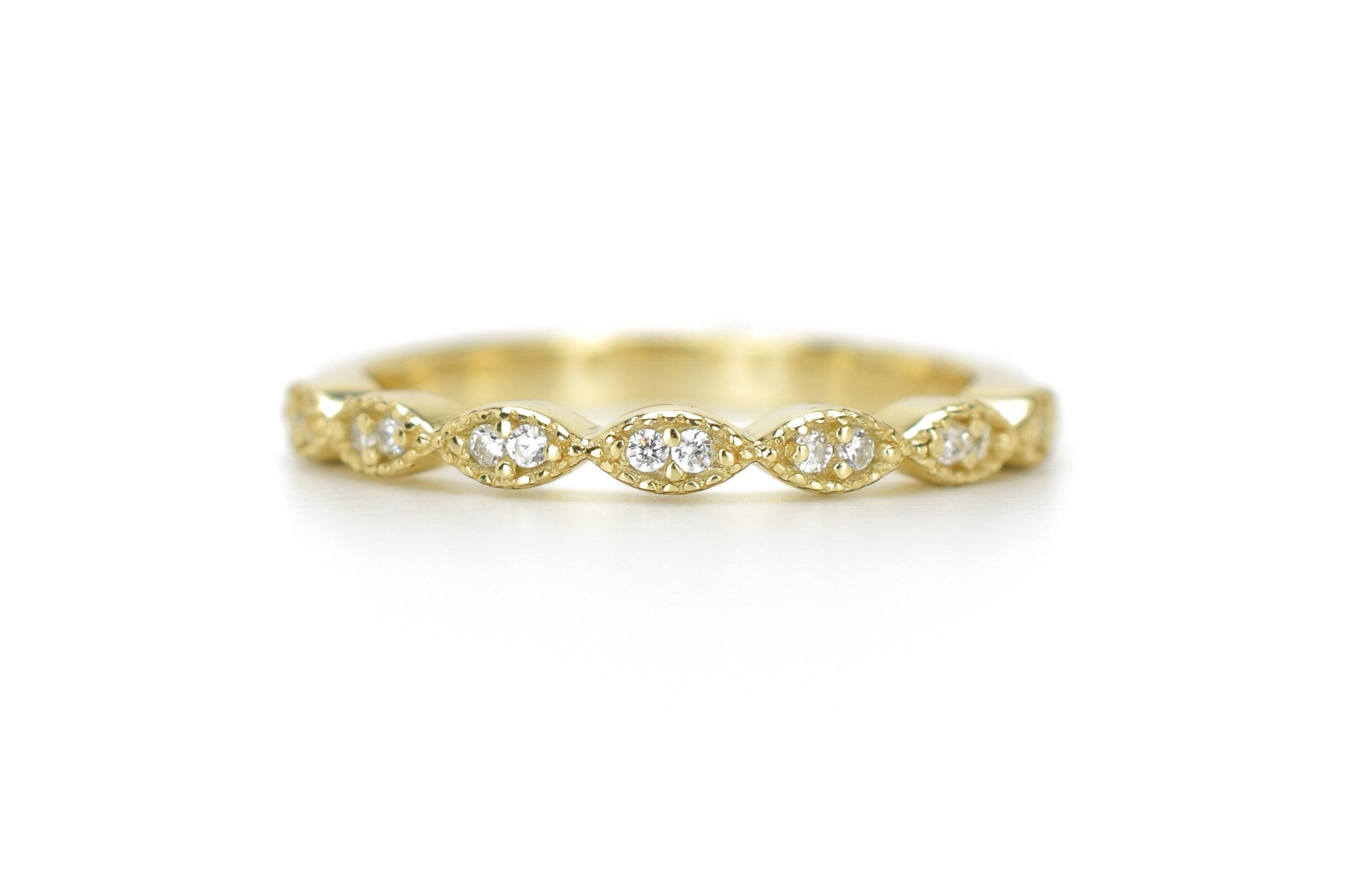 18k gouden aanschuifring, vintage ring goud, 18k verlovingsring, trouwring voor haar, aanschuifring vintage 