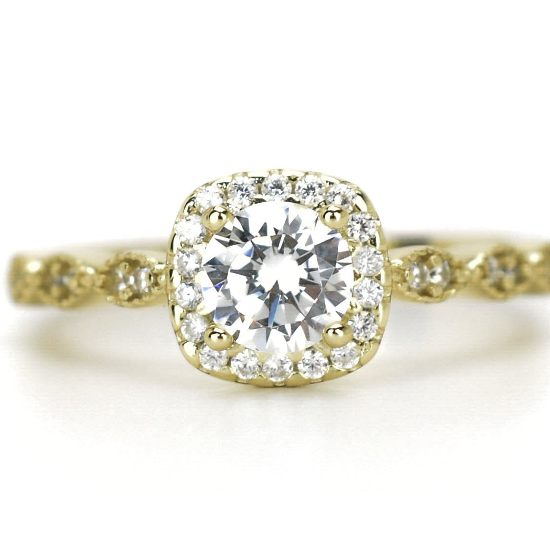vintage ring, artdeco ring, gouden verlovingsring, 18k gouden ring, ring met stenen, gouden artdeco ring, elegante ring, bruidsring, trouwring, dames ring