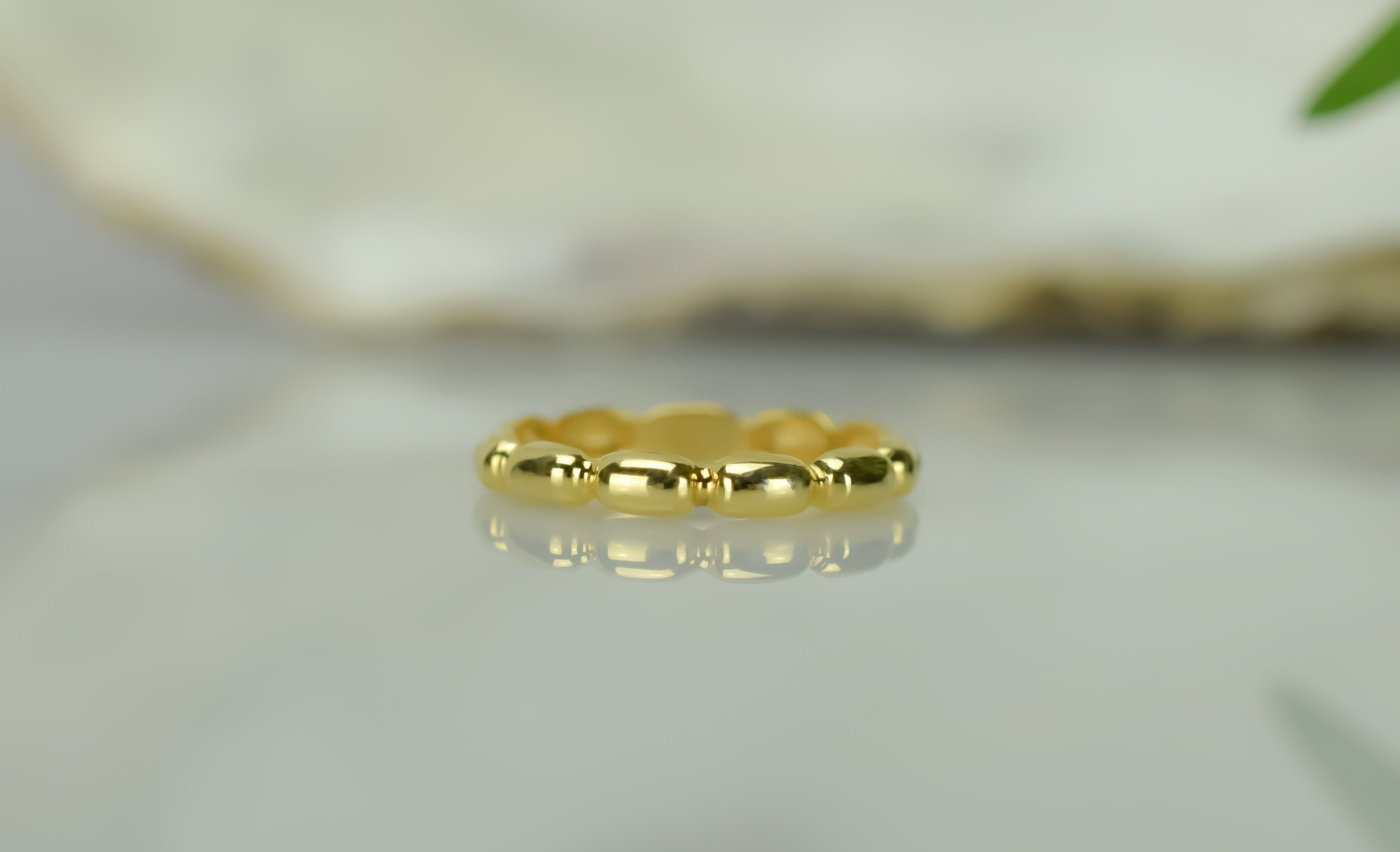 Balkjes ring, ovale ring goud, 14k gouden ring, stapelring goud, aanschuifring goud, unieke ring goud, balkjes ring 14k, 14k damesring, 14k sieraden, bemyjewels
