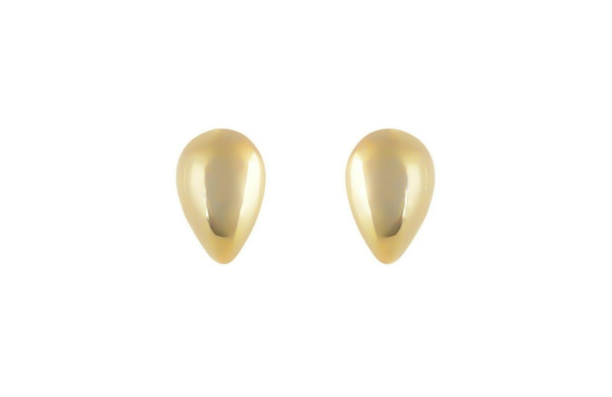 14 karaat goud oorknoppen, oorknoppen 14k druppelvormige, kleine oorbellen voor dames, traanvormige oorbellen