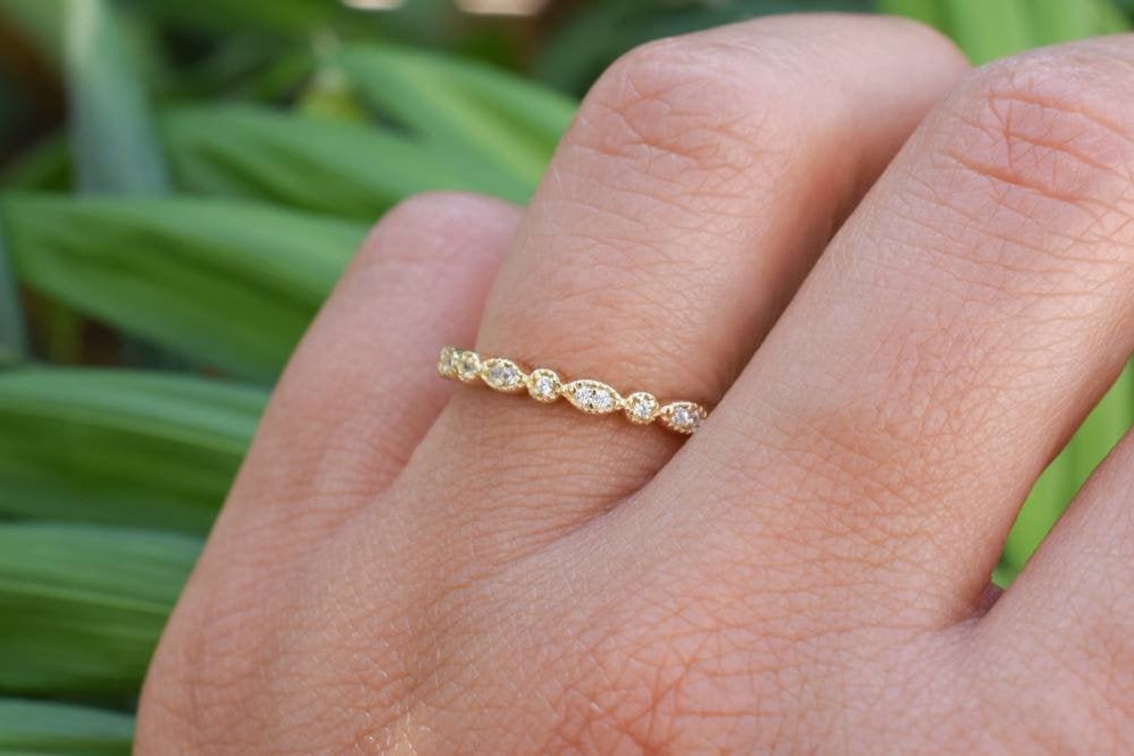 Gouden aanschuifring, 18k gouden ring, vintage ring, stapelring klassiek, klassieke ringband, mix&match ring